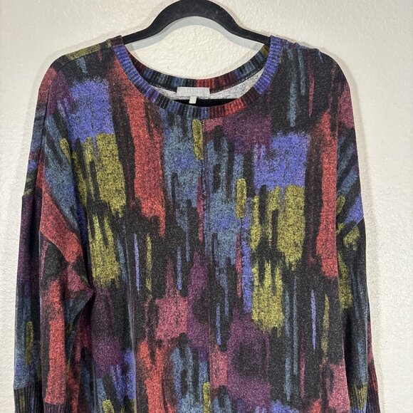 Habitat Women's Multicolor Crew Neck Knitted Long Sleeve Pullover Sweater Size L - Picture 4 of 11